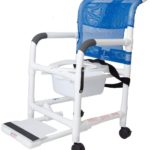 Standard PVC Shower Chair with Deluxe Elongated Soft Seat